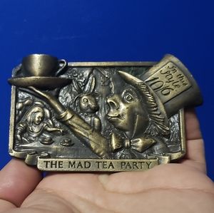 1970s Vintage Mad Hatter Belt Buckle